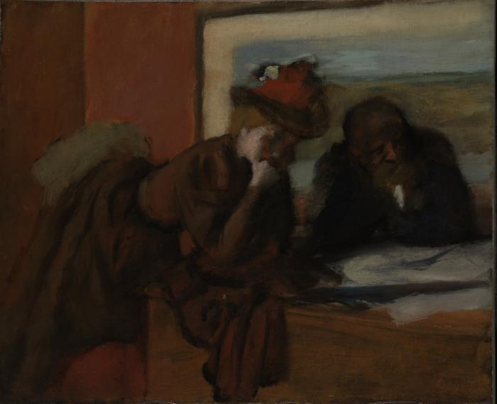 Edgar Degas Causerie oil painting image